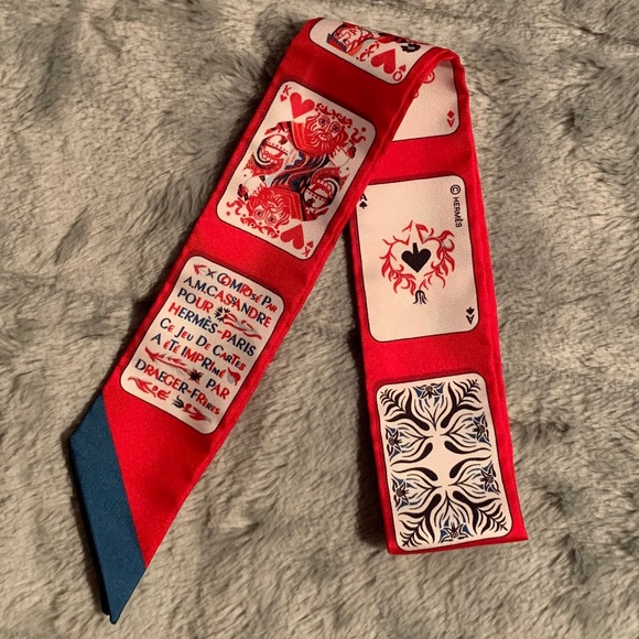 HERMES Twilly Playing Card Pattern - Picture 7 of 12